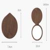 10pcs Small Compact Mirror Blank Wooden Makeup Mirror Handheld Portable Folding Mirror for Engraving DIY Gift view 2
