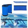 Handrail Set of 2 Pool Rail, 304 Stainless Steel Pool Railing Pool Handrail Swimming Pool Handrail with Blue Grip Cover & Self-Taping Screws, 250LBS Load Capacity view 2
