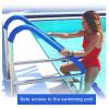 Handrail Set of 2 Pool Rail, 304 Stainless Steel Pool Railing Pool Handrail Swimming Pool Handrail with Blue Grip Cover & Self-Taping Screws, 250LBS Load Capacity view 3