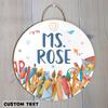 Nazenti Personalized Teacher Door Sign for Classroom - Custom Teacher Name Sign, Classroom Door Sign, Back To School Decoration, Teacher Signs for Classroom, Teacher Appreciation Gifts view 2