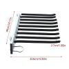 DONGYUE Pull-Out Trouser Rack from Wardrobe, Retractable Wardrobe Rail Organizer, Left/Right Installation Adjustable Closet Extender Rod, for Storing Pants, Clothes/Black/ 31.5x46x10cm view 2