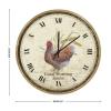 Fun Quote Saying Wall Clock 16in Quartz Analog Chic Wheat Art Antique Wall Clock Good Morning Americ Wooden Wall Clocks 4th of July Decor Quartz Analog Quiet Desk Clock for Bathroom Master Room Office view 2