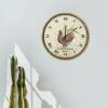 Fun Quote Saying Wall Clock 16in Quartz Analog Chic Wheat Art Antique Wall Clock Good Morning Americ Wooden Wall Clocks 4th of July Decor Quartz Analog Quiet Desk Clock for Bathroom Master Room Office view 4