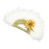 Beavorty Bridal Fan Handheld Fan African Custom Wedding Bridal Show Fan Wedding Plume Fan for Costume Dancing Show Tea Party Wedding Decoration view 1