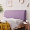 Solid Color Headboard High Resilience Bed Backrest Wall Pillow Lumbar Support Pillow Linen Upholstered Pillows Removable Cover for Bedroom Dorm,C,with headboard 74.8"/190cm view 1