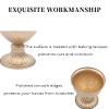 10 Pcs Gold Vases for Centerpieces, Metal Urn Planter Elegant Wedding Centerpieces Vase for Wedding Party Decoration, 13cm/5.12" Tall Home Flower Stand, Mini Sized Plant Pots (10 * 12.5 * 13Hcm) view 3
