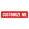 iPrint Personalized Custom Metal Signs, Customize Your Own Street Signs Road Signs, Waterproof Signs with Photo Picture Text Logo for Home, Garden, Office Buildings, 16"x4" view 1