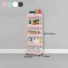 CraftThink Contemporary Vertical Bookshelf, 4 Tier Organizer Open Multipurpose Bookshelf with Metal Frame and Plastic Shelf for Living Room Bedroom Home Office, White 16" L x 7" W x 45.5" H view 2