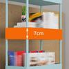 CraftThink Contemporary Vertical Bookshelf, 4 Tier Organizer Open Multipurpose Bookshelf with Metal Frame and Plastic Shelf for Living Room Bedroom Home Office, White 16" L x 7" W x 45.5" H view 4
