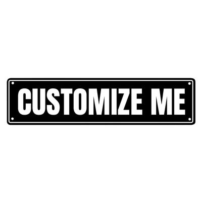 iPrint Customize Your Own Street Signs Personalized Custom Metal Signs, Road Signs, Waterproof Signs with Photo Picture Text Logo for Home, Garden, Office Buildings, 16"x4"