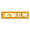 iPrint Personalized Custom Metal Signs, Customize Your Own Street Signs Road Signs, Waterproof Signs with Photo Picture Text Logo for Home, Garden, Office Buildings, 16"x4" view 1