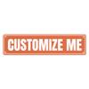 iPrint Personalized Custom Metal Signs, Customize Your Own Street Signs Road Signs, Waterproof Signs with Photo Picture Text Logo for Home, Garden, Office Buildings, 16"x4" view 1