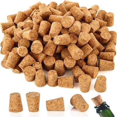 200 Pieces Small Wine Corks for Bottles, #7 Cork Stoppers Small corks for Craft, Tapered Corks Plugs, Wine Stopper for Beer, Liquor Bottles
