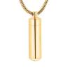 SHEIL Cremation Ash Urn Jewelry Stainless Steel Cylinder Tube Urn Ashes Necklace Glass Keepsake Memorial Pendant Ash Holder view 1