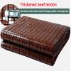 AYHOME Cool Summer Sleeping Pad, Carbonized Mahjong Bamboo Mattress Double Tendon Foldable Smooth and Durable - Bedroom Double Student Cooling Sleeping Pad view 3