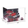 Better Display Cases Acrylic Kids Shoes Display Case - Medium Rectangle Box with Clear Case, Purple Risers and Mirror Base 12" x 8.25" x 8" (A004/V41) view 2