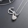 SHEIL Heart Cremation Jewelry for Ashes with Cross Anchor Pendant Stainless Steel Keepsake Ash Jewelry Holder Ashes view 4