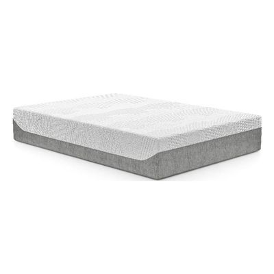 Furniture of America Rheit Casual Fabric Full Memory Foam Mattress in White