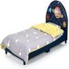 HONEY JOY Twin Bed Frames for Kids, Toddler Wooden Twin Bed Platform with Headboard & Slat Base, No Box Spring Needed, Children Bedroom Furniture for Boys Girls, Fits Standard Twin Mattress, Planet view 3