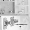 Wall Mount Bathroom Mirror Cabinet Medicine Cabinet Aluminum Hanging Cabinet with Mirror Door and Towel Bar Bathroom Wall Mirror Cabinet 21.6 * 25.5 * 4.3 INCH Blue/Black/White view 4