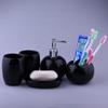 5Pcs Bathroom Accessories Ceramic Dispenser Toothbrush Holder Bath Set , gum Bathroom Accessories Lotion Dispenser Toothbrush Holder soaps Dish(Black) , 5Pcs Bathroom Accessories Ceramic Dispenser view 4