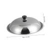 Stainless Steel Universal Lid for Pots and Pans, skillet lid Round Pot Lid with Knob Frying Pan Lid Cookware Cover Lids for Home Kitchen frying pan lid 36cm utensil lid cover view 2