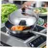 Stainless Steel Universal Lid for Pots and Pans, skillet lid Round Pot Lid with Knob Frying Pan Lid Cookware Cover Lids for Home Kitchen frying pan lid 36cm utensil lid cover view 3