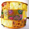 Indian Pouf Ottoman Turquoise Poof Cover Foot Stool Floor Pillow Ethnic Decor (18" x 18" x 14" Inch) view 1