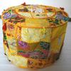 Indian Pouf Ottoman Turquoise Poof Cover Foot Stool Floor Pillow Ethnic Decor (18" x 18" x 14" Inch) view 2