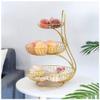 KDLK Fruit Bowl for Kitchen Counter Fruit Basket Fruit Plate European Style Living Room Home 3 Layer Fruit Bowl Modern Multi-Layer Delicate Dessert Fruit Bowl view 1