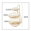 KDLK Fruit Bowl for Kitchen Counter Fruit Basket Fruit Plate European Style Living Room Home 3 Layer Fruit Bowl Modern Multi-Layer Delicate Dessert Fruit Bowl view 4