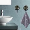 YSSILADI Heavy Duty Vacuum Suction Shower Hooks - Glass Suction Cup Bathroom Robe Hooks, Reusable, No Hole Punched - Bronze, 4 Pack view 2