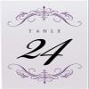 Classic Flourish Wedding and Event Table Numbers, Eggplant, 1-110, Double Sided, Tent or Use in a Stand, Great for Parties & Restaurants - Made in the USA view 4