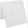 Scottish Thistle Wedding Table Numbers (Select Color/Quantity), White, Ivory, 1-110, Double Sided, Tent or Use in a Stand, Great for Parties & Restaurants - Made in the USA view 2