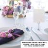 Scottish Thistle Wedding Table Numbers (Select Color/Quantity), White, Ivory, 1-110, Double Sided, Tent or Use in a Stand, Great for Parties & Restaurants - Made in the USA view 3