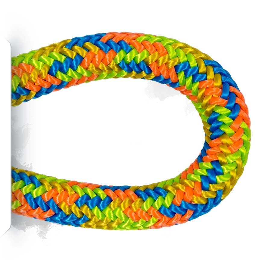 Pelican Rope Arborist Rope 11.8mm x 120Ft, USA Made High-Strength 24-Strands Static Climbing Rope - 7,000 lb Strength for Tree Climbing, Pulling, Outdoors & Swing - Viper, Plain End