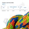 Pelican Rope Arborist Rope 11.8mm x 120Ft, USA Made High-Strength 24-Strands Static Climbing Rope - 7,000 lb Strength for Tree Climbing, Pulling, Outdoors & Swing - Viper, Plain End view 3