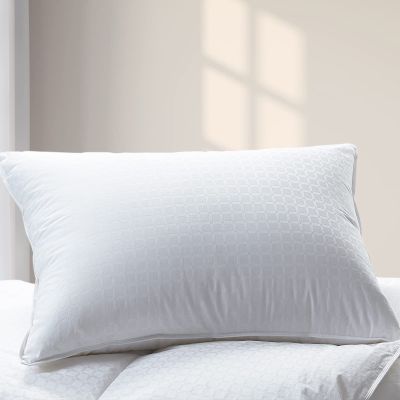 Cuddledown Dreamstead 700 Fill Power Pillow | European White Goose Down | 100% Cotton Shell, Windowpane Weave | Hypoallergenic | Handcrafted | Oeko-TEX & RDS Certified | 20" x 30" | Queen | Soft
