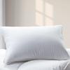 Cuddledown Dreamstead 700 Fill Power Pillow | European White Goose Down | 100% Cotton Shell, Windowpane Weave | Hypoallergenic | Handcrafted | Oeko-TEX & RDS Certified | 20" x 30" | Queen | Soft view 1