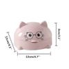 1 Piece Plastic Cartoon Cat Soap Dishes With Lid Soap Dish Holder Box Cute Bathroom Storage Cleaning Bathroom Supplies Color Random view 2