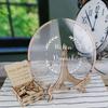 HZGUEOSTB Wedding Guest Book Alternative with Box and Small Hearts,Personalized Round Drop Guest Sign for Rustic Wedding Decorations,Anniversary and Birthday(style9, Circular) view 2