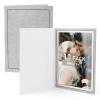 Golden State Art, Pack of 10, 5x7 Photo Folders, Cardboard Picture Frame, Paper Photo Frame Cards, Greetings/Invitation Cards, Special Events: Graduation, Christmas, Wedding (Grey) view 1