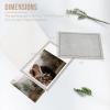 Golden State Art, Pack of 10, 5x7 Photo Folders, Cardboard Picture Frame, Paper Photo Frame Cards, Greetings/Invitation Cards, Special Events: Graduation, Christmas, Wedding (Grey) view 2