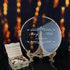 HZGUEOSTB Wedding Guest Book Alternative with Box and Small Hearts,Personalized Round Drop Guest Sign for Rustic Wedding Decorations,Anniversary view 2