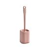 TOMYEUS Toilet Brush Toilet Brush Holder Household Toilet Cleaning Brush Bathroom Long Handle Toilet Bowl Brush 360 No Dead End Toilet Brushs with Base Set Deep Cleaning Brush (Color : Pink) view 1
