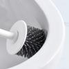 TOMYEUS Toilet Brush Toilet Brush Holder Household Toilet Cleaning Brush Bathroom Long Handle Toilet Bowl Brush 360 No Dead End Toilet Brushs with Base Set Deep Cleaning Brush (Color : Pink) view 4