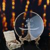HZGUEOSTB Wedding Guest Book Alternative with Box and Small Hearts,Personalized Round Drop Guest Sign for Rustic Wedding Decorations,Anniversary and Birthday(style7, Circular) view 4
