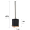 TOMYEUS Toilet Brush Toilet Brush Holder Bathroom Toilet Cleaning Brush with Base Household Long Handle Toilet Bowl Brush 360 No Dead Angle Toilet Brushs Deep Cleaning Brush view 2