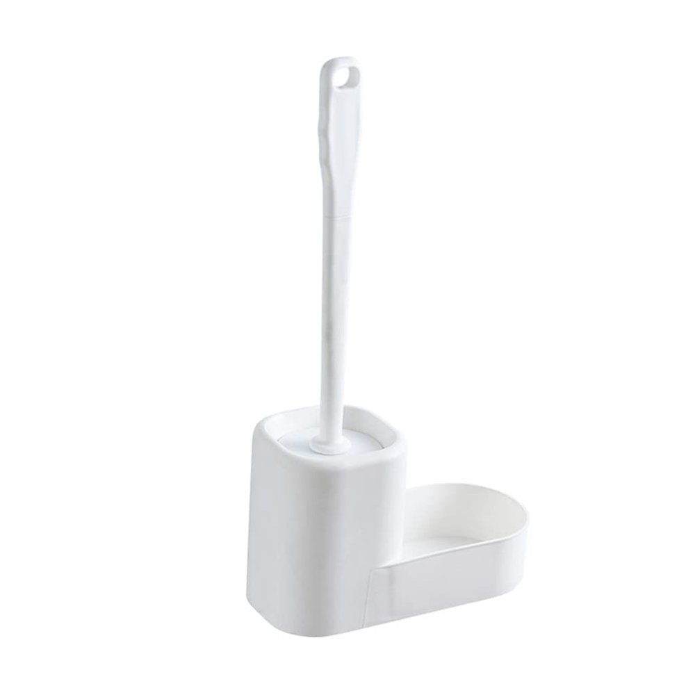 TOMYEUS Toilet Brush Toilet Brush Holder Household Wall-Mounted Toilet Bowl Brush Bathroom Long-Handled Toilet Cleaning Brush 360 No Dead Angle Cleaning Brushs Set Deep Cleaning Brush