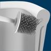TOMYEUS Toilet Brush Toilet Brush Holder Household Wall-Mounted Toilet Bowl Brush Bathroom Long-Handled Toilet Cleaning Brush 360 No Dead Angle Cleaning Brushs Set Deep Cleaning Brush view 3